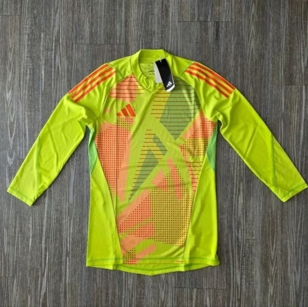 New Adidas Tiro 24 Pro Long Sleeve Goalkeeper Football Yellow Large Jersey $120